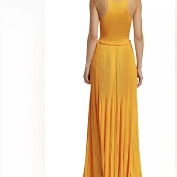 St. John Crew Neck Long Dress Size: M | US 6 pleated skirts - Picture 3 of 14